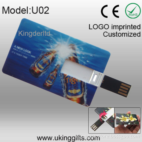 Popular Plastic Business Card USB Pen Drive Flash Drive